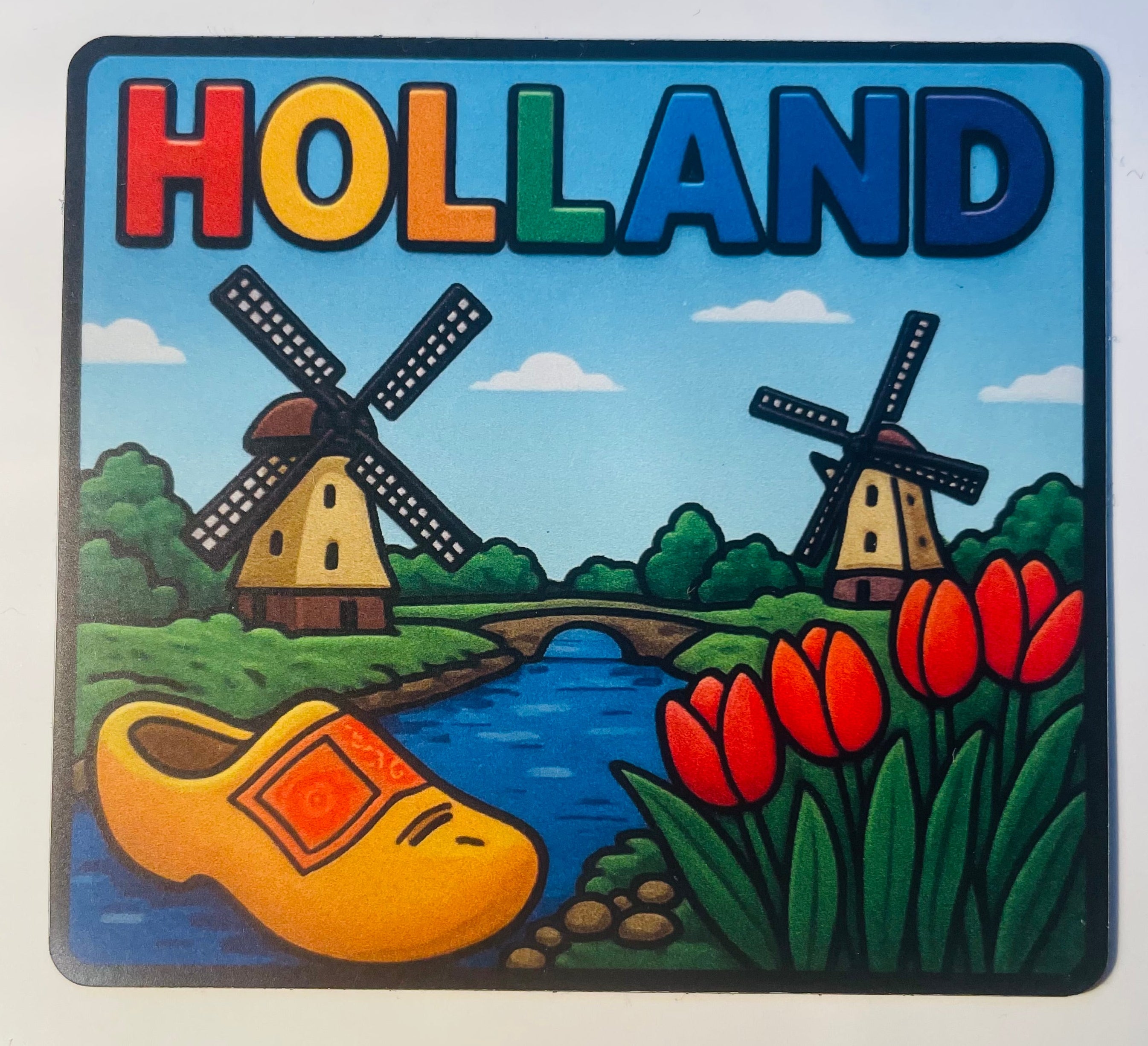 Holland 7,5 x 6 cm Souvenir-Kühlschrankmagnet