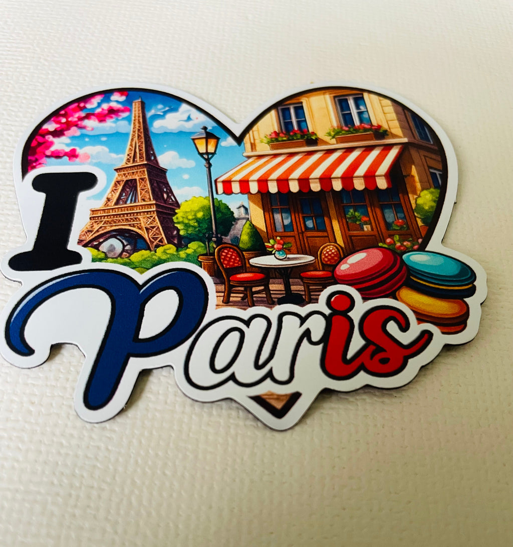 I Love Paris Souvenir Kühlschrankmagnet