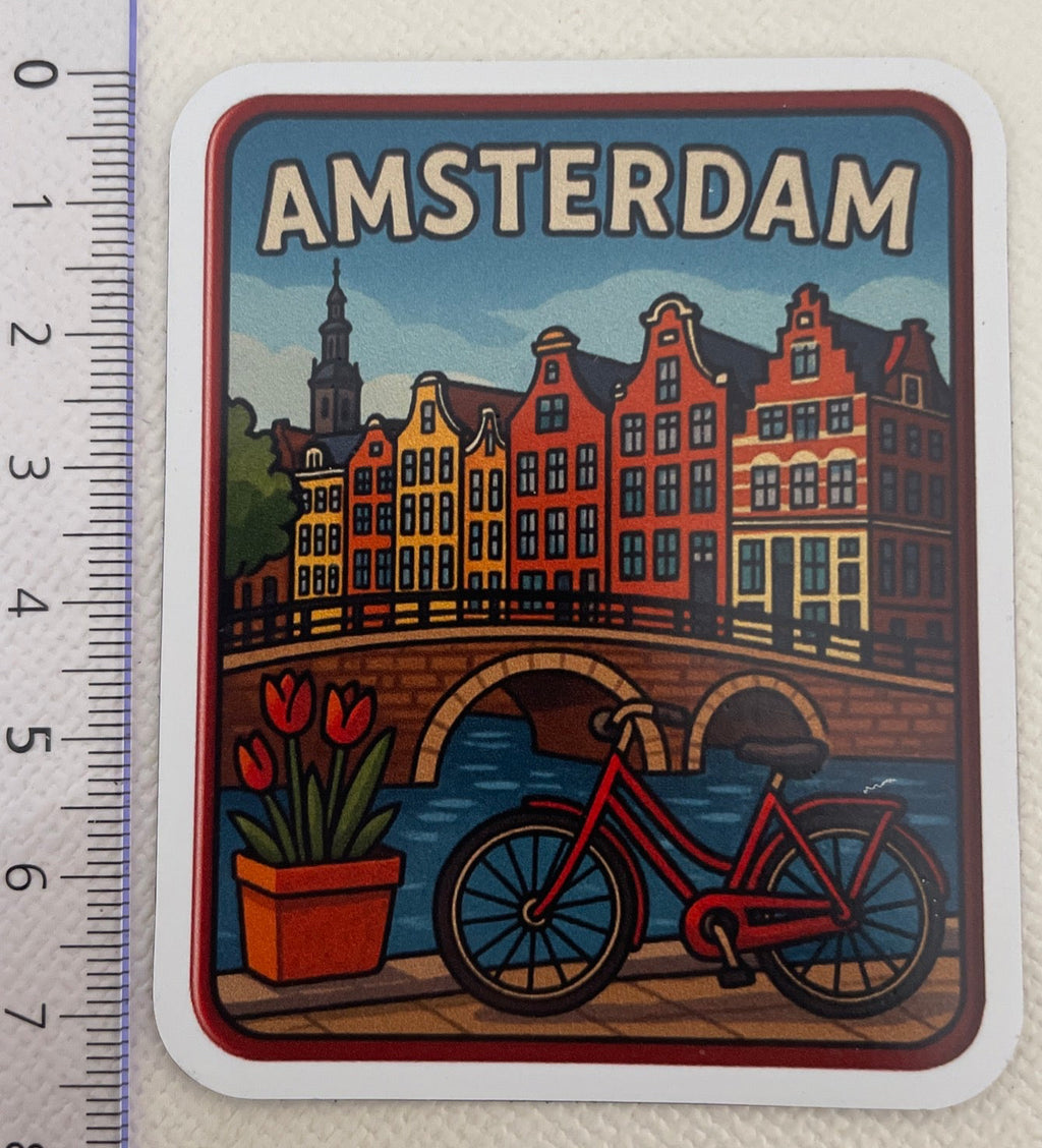 Amsterdam 7.5 x 6 cm Souvenir Kühlschrankmagnet