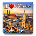 I Love Munich Souvenir Kühlschrankmagnet