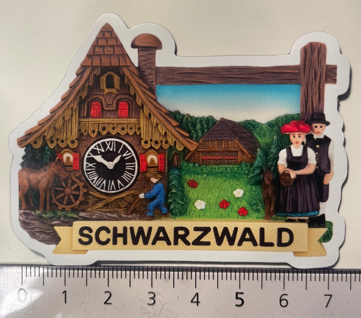 Schwarzwald/ Black Forest  Germany Souvenir Kühlschrankmagnet