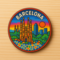 Barcelona Souvenir Kühlschrankmagnet