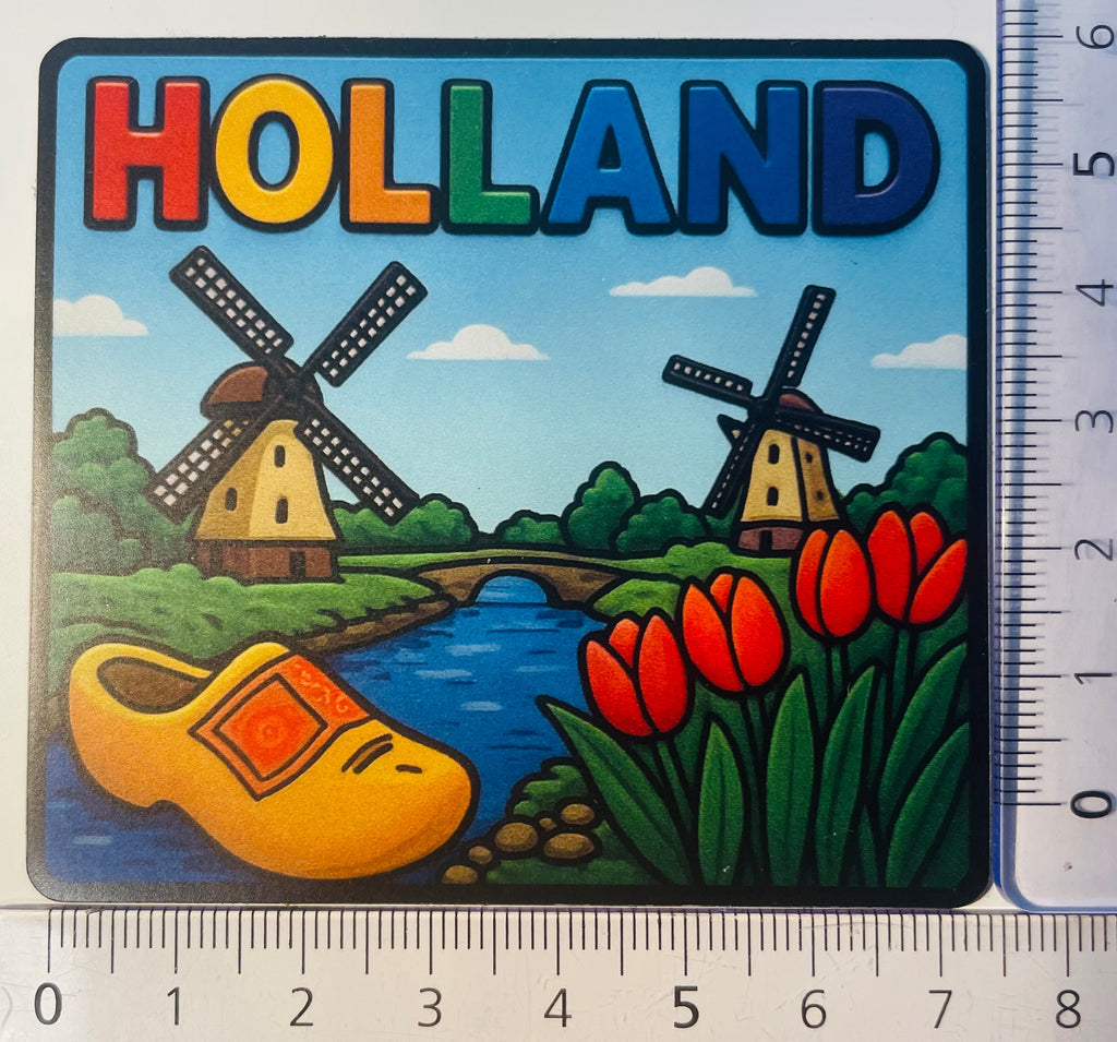 Holland 7.5 x 6 cm Souvenir Kühlschrankmagnet