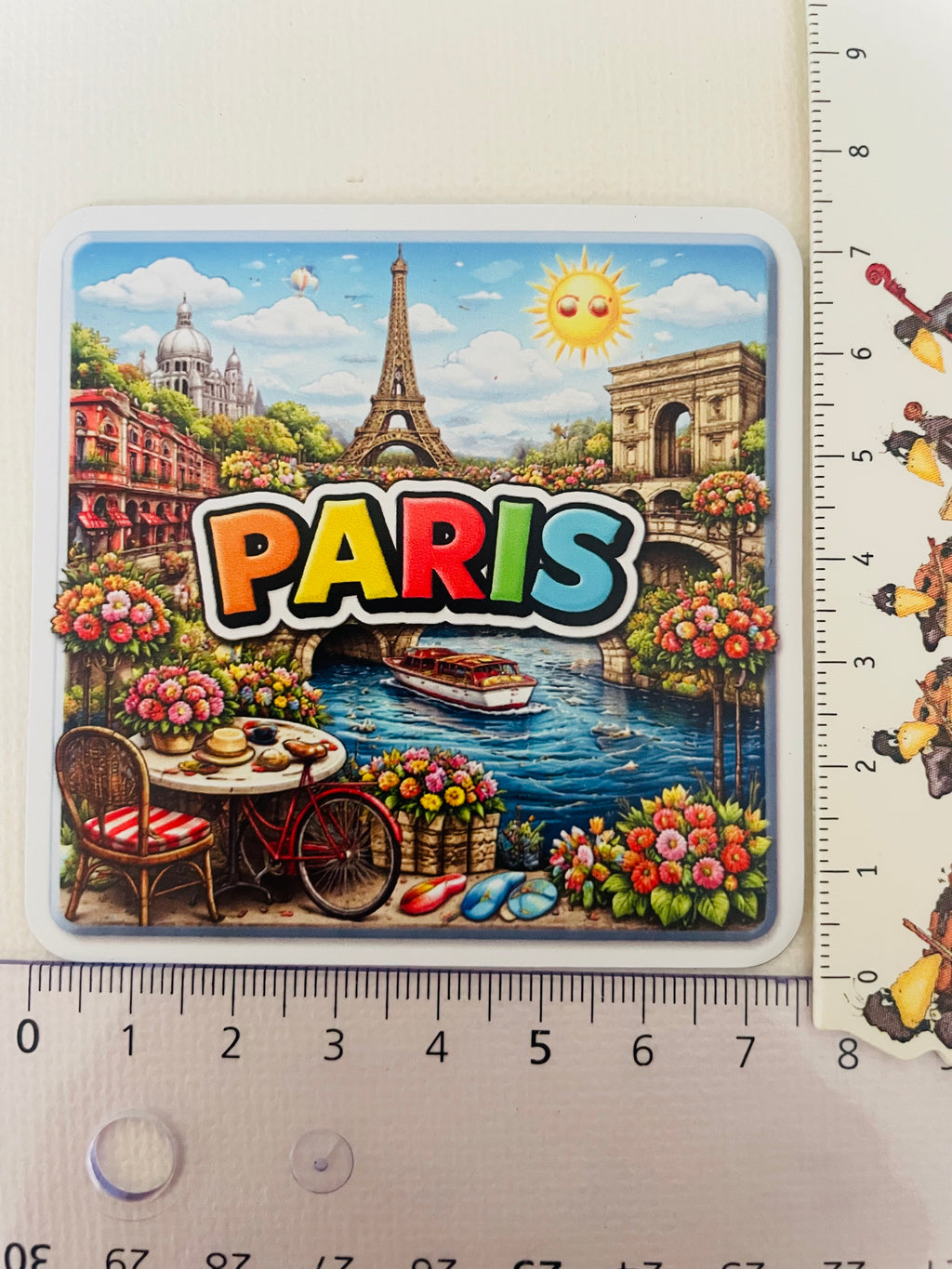 Paris Sommer Souvenir Kühlschrankmagnet