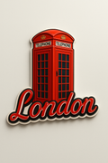 London Telephone Booth Souvenir Kühlschrankmagnet