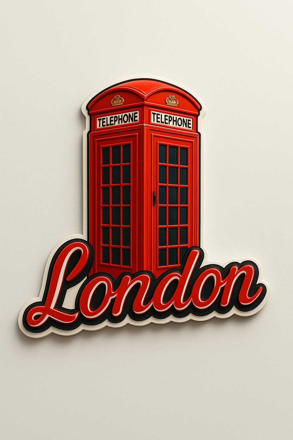 London Telephone Booth Souvenir Kühlschrankmagnet