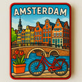 Amsterdam 7.5 x 6 cm Souvenir Kühlschrankmagnet