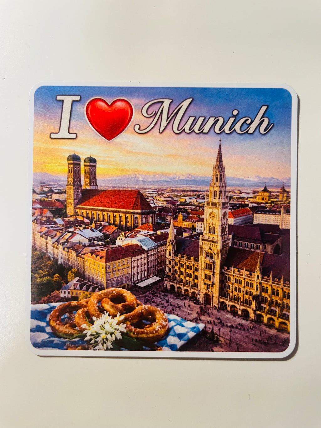 I Love Munich Souvenir Kühlschrankmagnet
